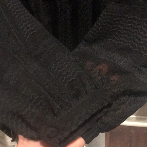 The Jetset Diaries Black Lace Up Frayed Romper S - Picture 7 of 8